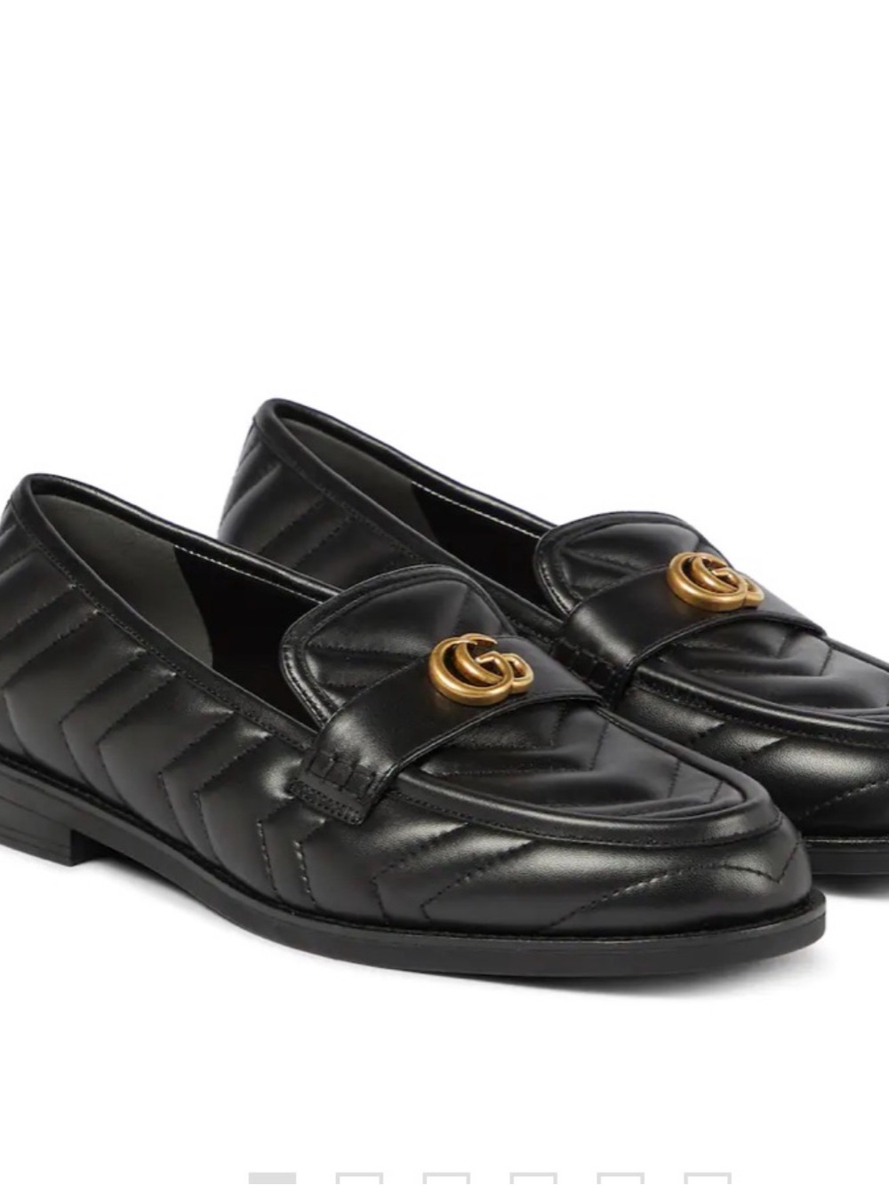 Gucci Double G matelassé leather loafers